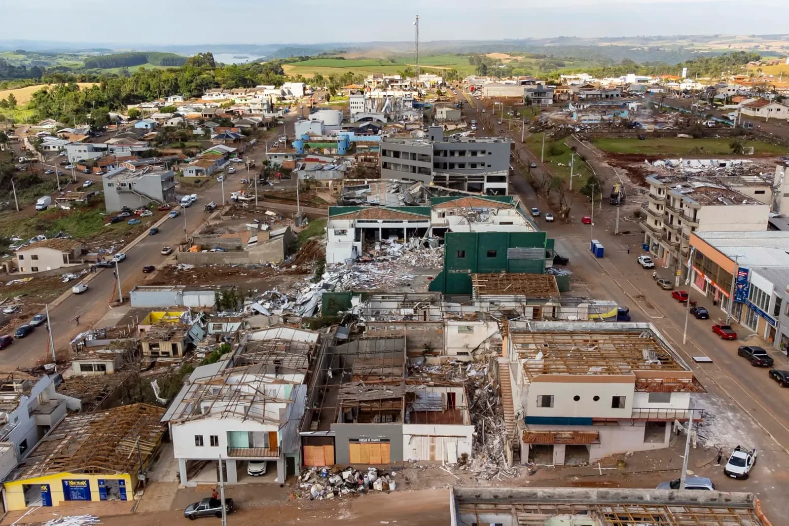 Sete meses após tornado, apenas duas obras foram concluídas em Rio Bonito do Iguaçu